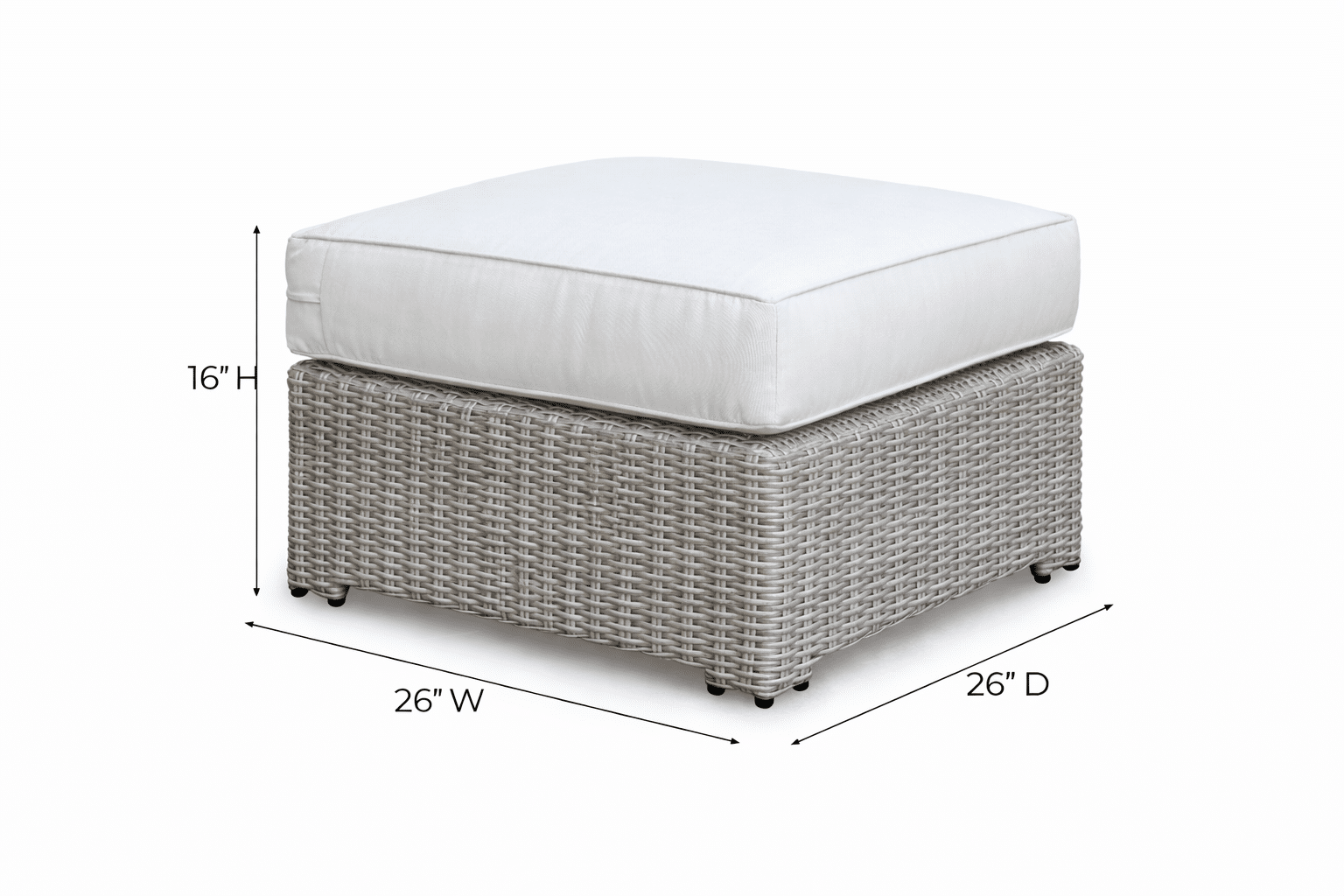 Napa Ottoman - Latte