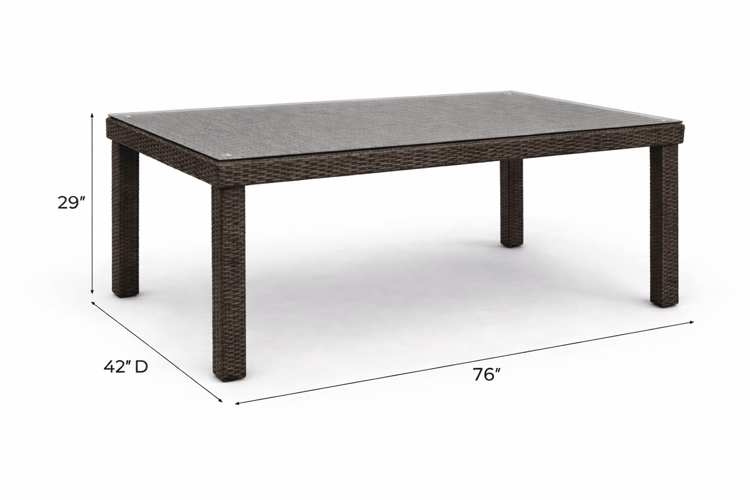 Napa Rectangle Dining Table - Cappuccino