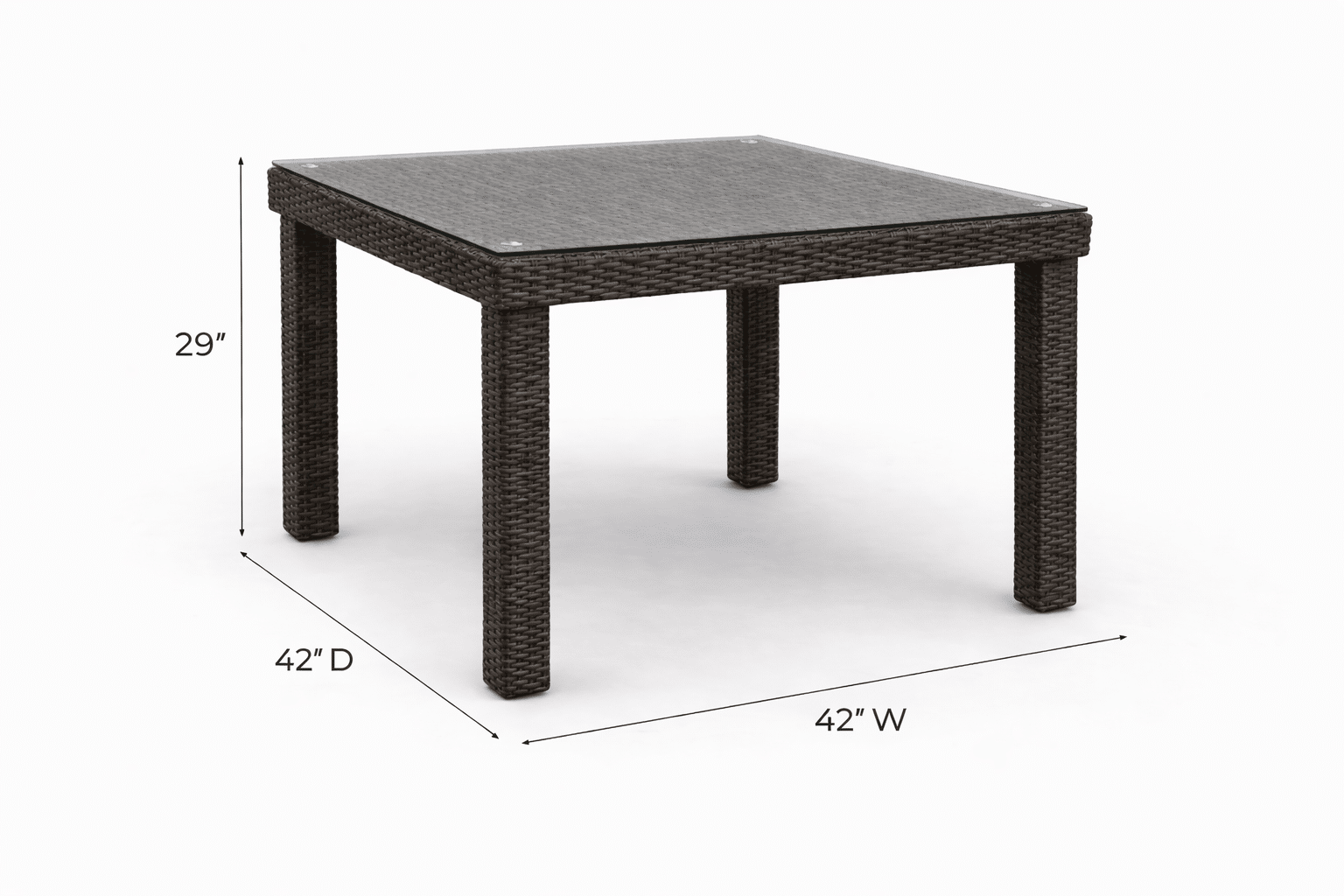 Napa Square Dining Table - Cappuccino