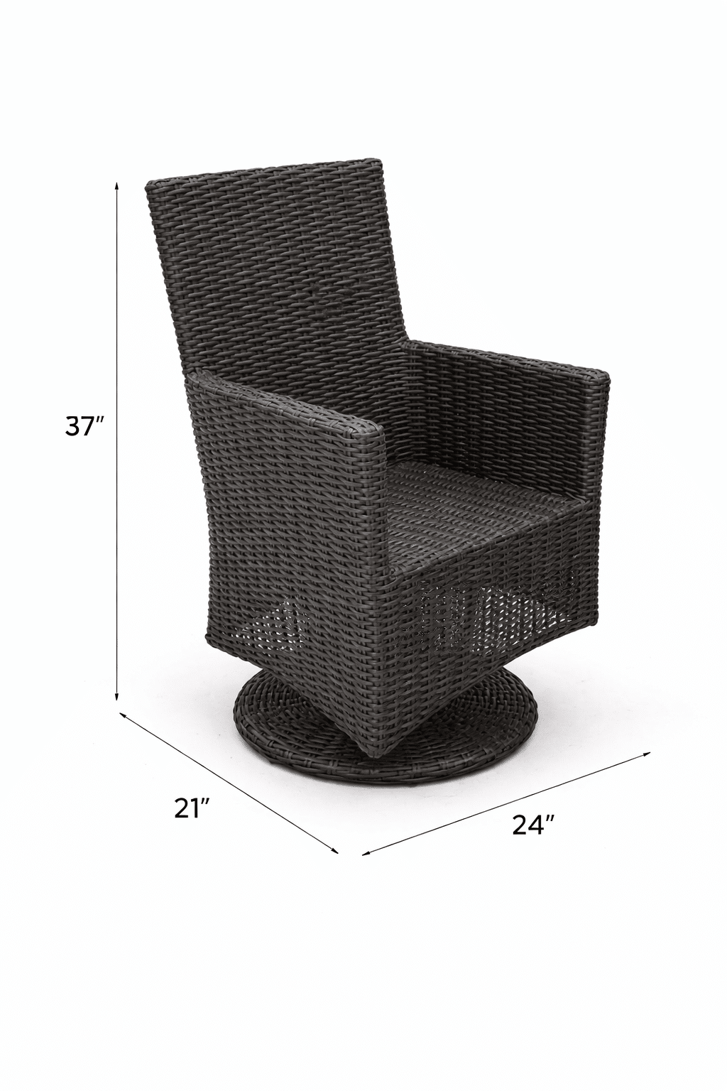 Napa Swivel Arm Dining Chair - Cappuccino