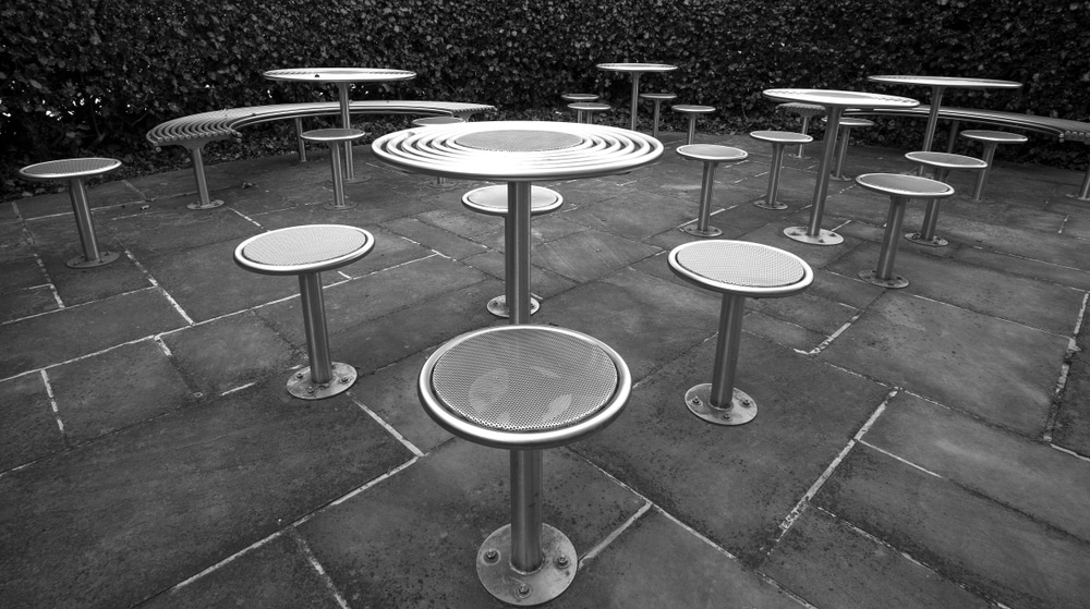patio umbrella bases for windy afternoon storms outdoor furniture detail