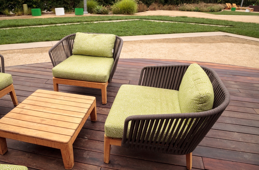 poly lumber Adirondack chairs for Carolina yards outdoor furniture detail