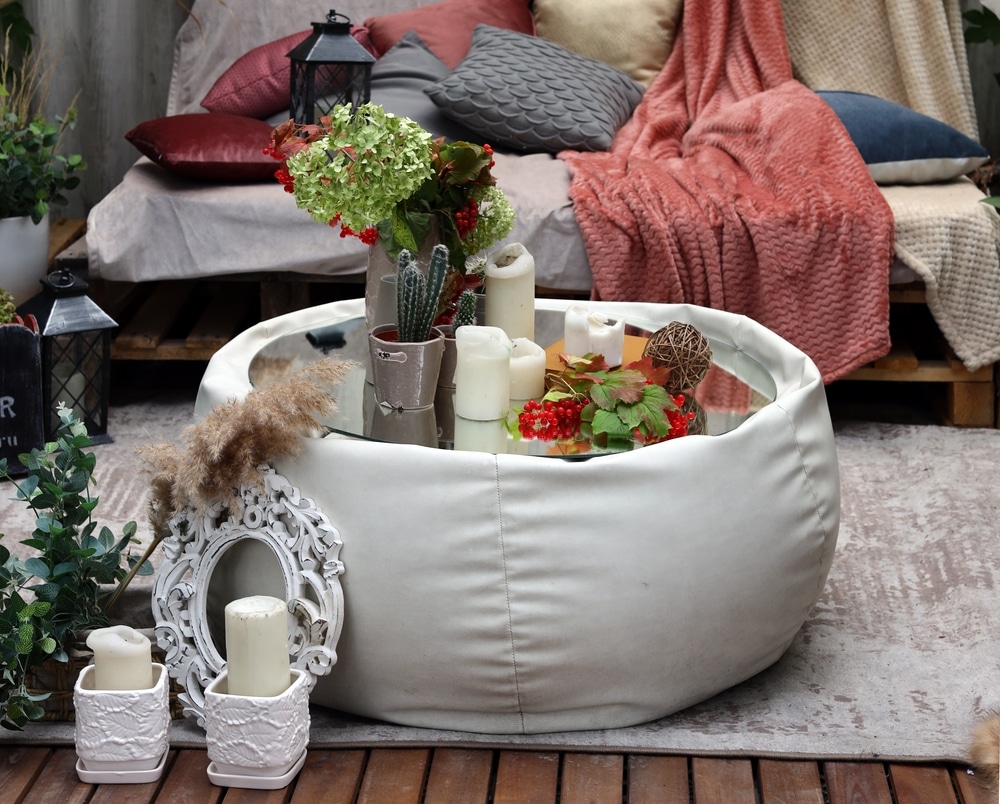 round vs rectangular patio coffee tables outdoor furniture detail