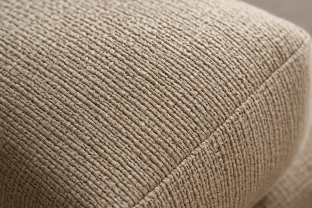 Close-up of woven outdoor performance fabric texture