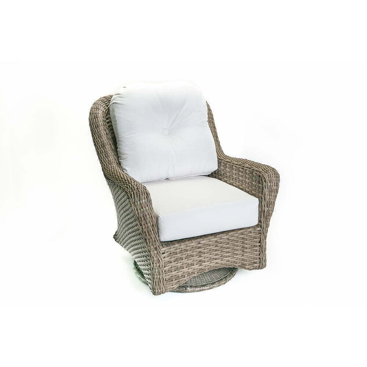 Choosing Patio Furniture Glides for Decks and Pavers: Swivel Club Chair Foot Profile for Glide Fit