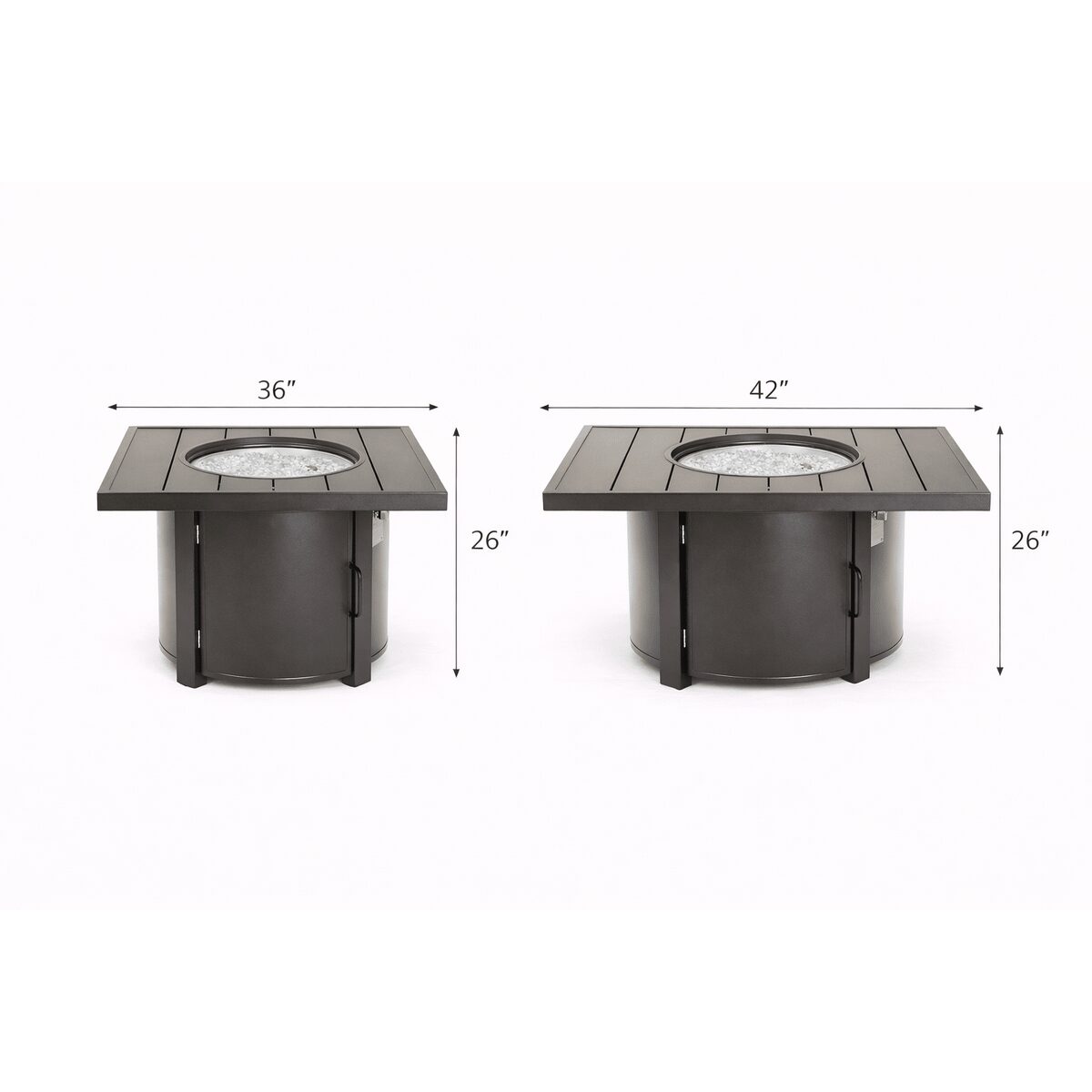 Fire Table Seating Clearance for Comfortable Conversation: Doral Square Fire Table