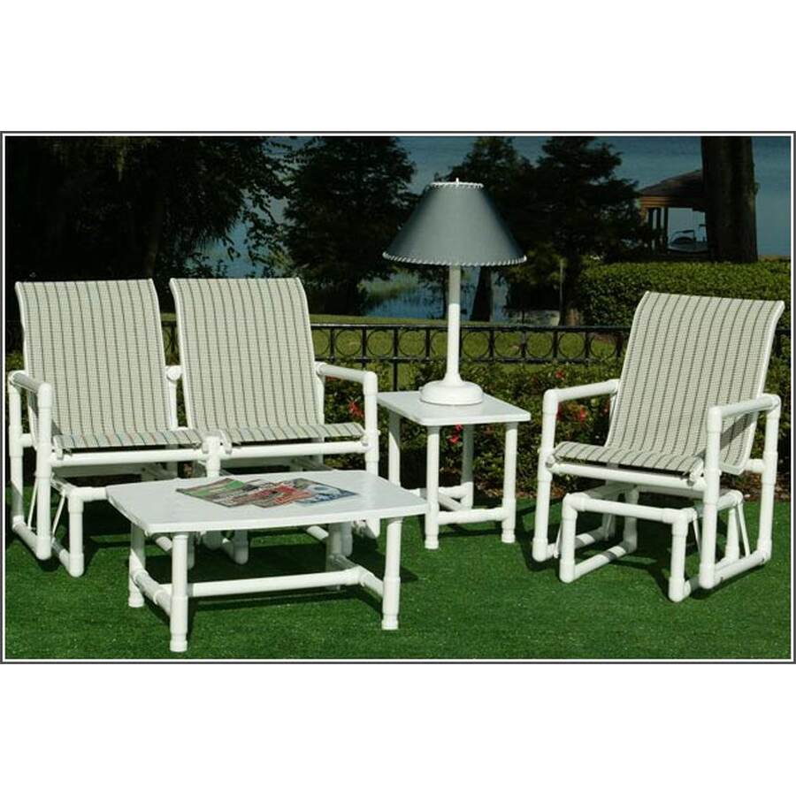 How to Clean PVC Patio Furniture Without Dulling the Finish: Pipe Collection – Sling Loveseat & Chair