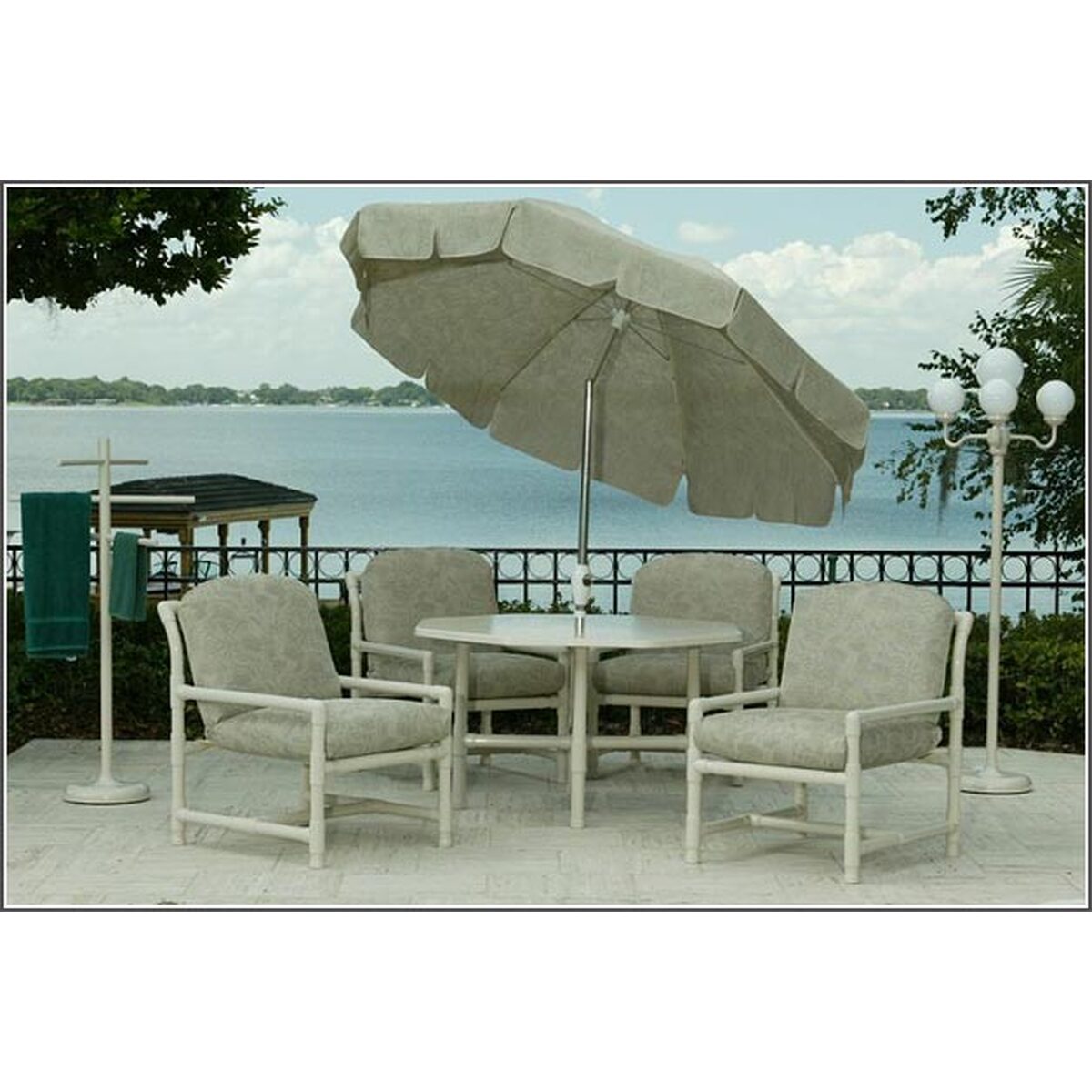 How to Clean PVC Patio Furniture Without Dulling the Finish: Pipe Collection – Cushion Dining Set