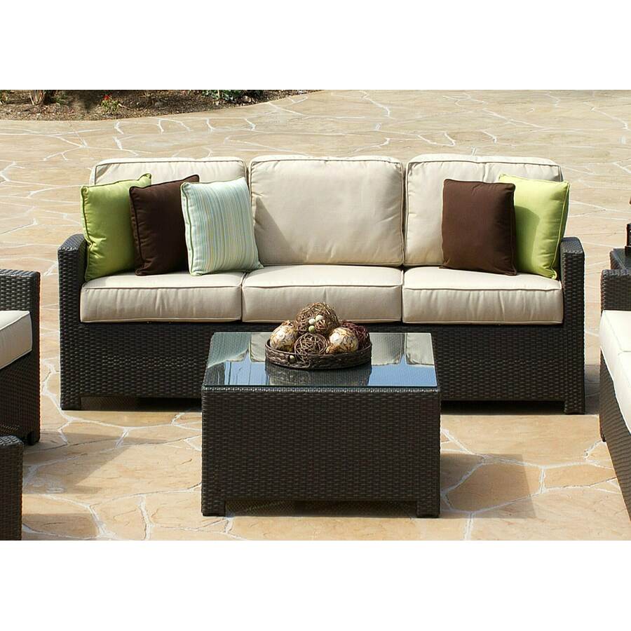 Planning a Modular Outdoor Sectional for a Small Patio: Bonita Collection – Sectional in Java With Table